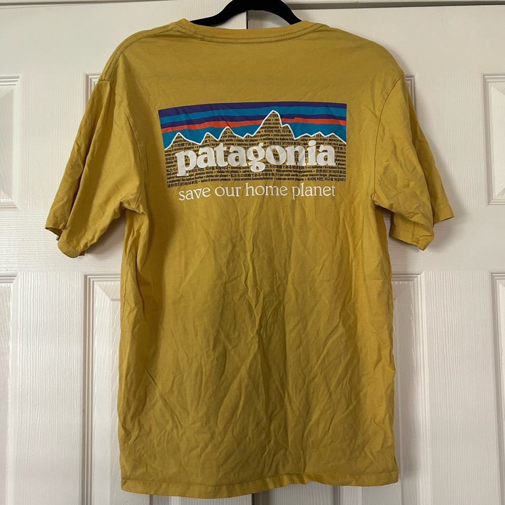 Patagonia Yellow Graphic T Shirt